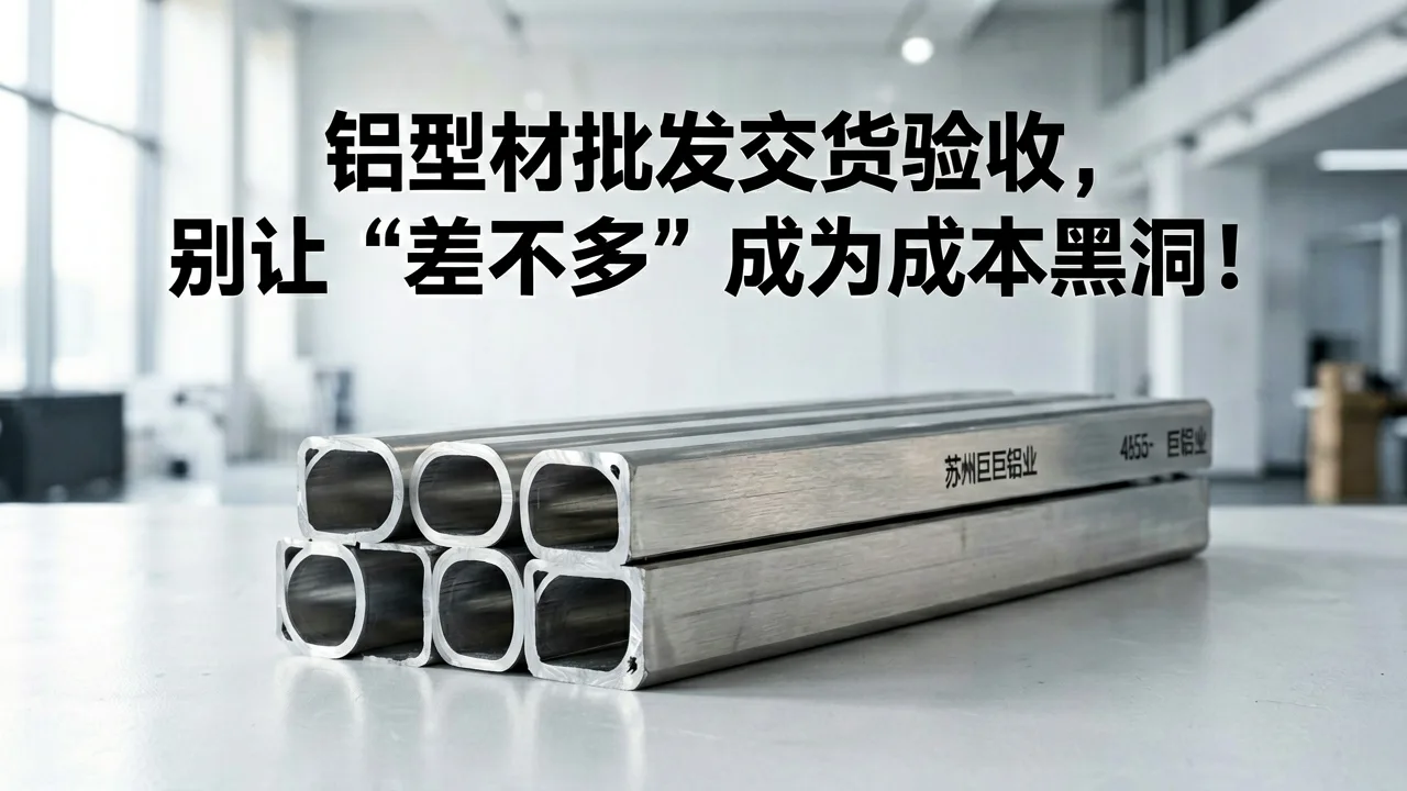 铝型材批发交货验收，别让“差不多”成为成本黑洞